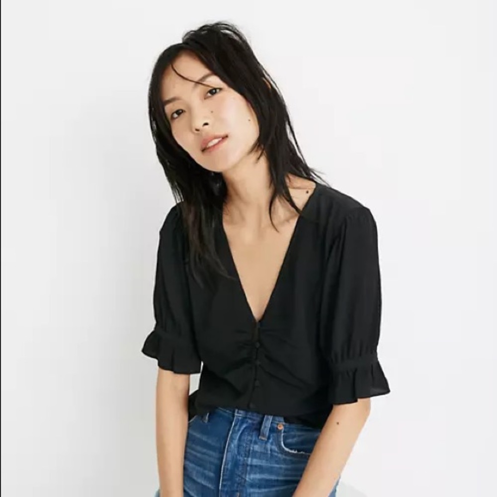 Madewell daylight top in black